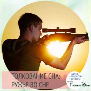 Чего ждать в будущем сновидцу, если снится ружье?