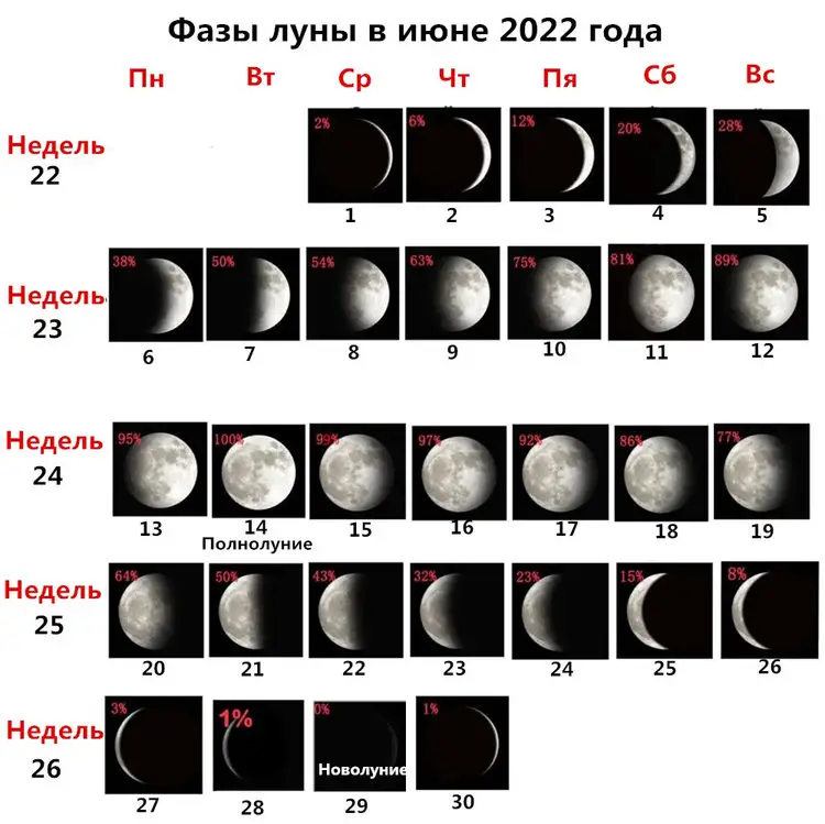 Фазы луны