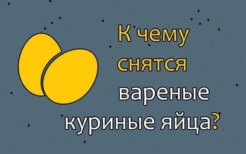 К чему снятся яйца куриные | sonmir