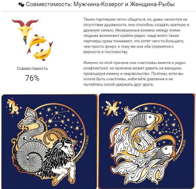 Совместимость женщина-рыбы – рыбы-мужчина