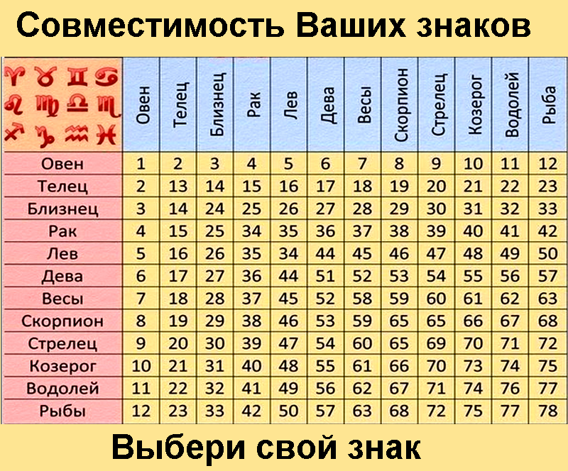 Какие знаки зодиака подходят друг другу в любви - оптимальные варианты для мужчин и женщин