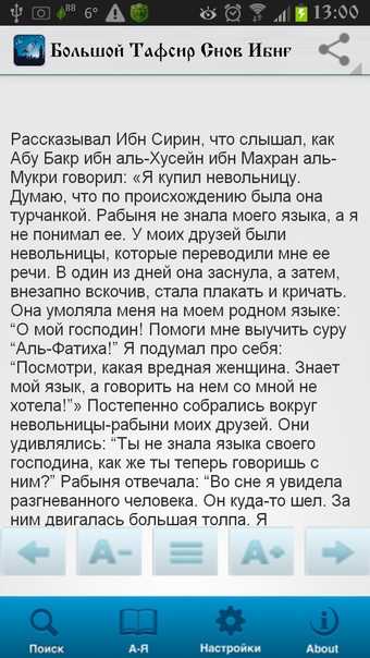 Ибн сирин сонник по алфавиту
