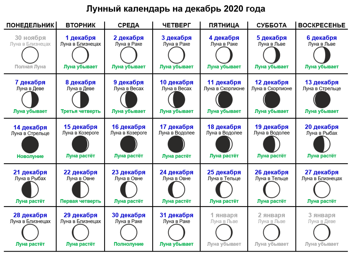 Влияние луны на здоровье в 4 фазах, что можно и нельзя делать