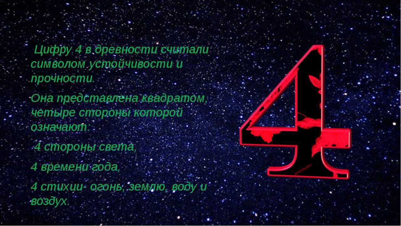 Значение цифры 4 в нумерологии: влияние числа на жизнь, отношение человека с окружающими